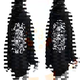 Elder Emo Mom Club Skeleton Mom Mother's Day Women Oversized Hoodie Back Print - Thegiftio