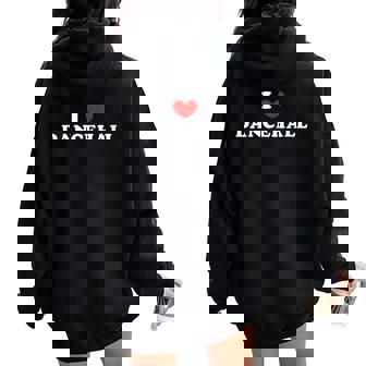 Me Encanta El Dancehall Me Encanta El Dancehall Cuello Women Oversized Hoodie Back Print - Regaloses