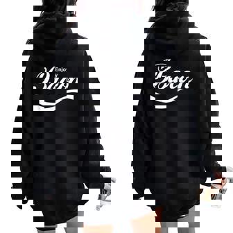 Enjoy Bacon Saying Sarcastic Novelty Meat Food Women Oversized Hoodie Back Print - Regaloses