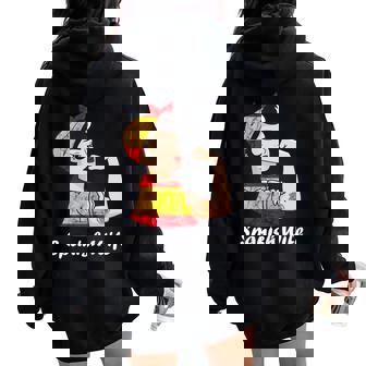 Esposa Esposa España Fuerte Español Orgullo España España España Women Oversized Hoodie Back Print - Regaloses