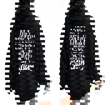 Et Pourtant Malgré Le Regard Sur Monisageous Parlez Toujours Sweat à capuche oversize pour femme avec imprimé dans le dos - Cadeauxyz