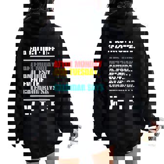A Fact Of Life Wtf Adult Humor Sarcastic Sayings Sweat à capuche oversize pour femme avec imprimé dans le dos - Cadeauxyz