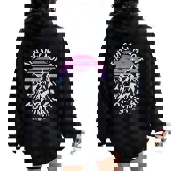 Faith Can Move Mountains Cross Christian Religious Graphic Women Oversized Hoodie Back Print | Seseable CA