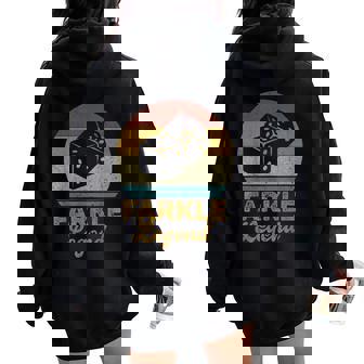 Farkle Legend Vintage Farkle Dice Game Womens Women Oversized Hoodie Back Print - Thegiftio UK