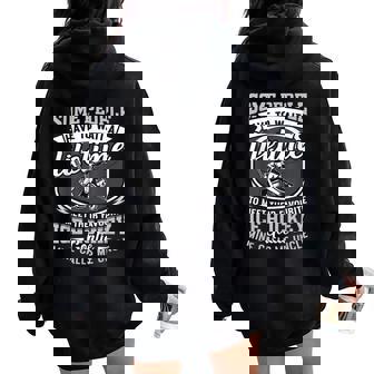 My Favorite Ice Hockey Player Calls Me Uncle Goalie Girls Women Oversized Hoodie Back Print - Monsterry
