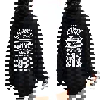 My Favorite People Call Me Mia Mother's Day Mia Women Oversized Hoodie Back Print - Seseable