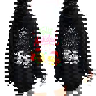 Feliz Navidad Tacos D'avocat Mexicain De Noël Pour Hommes S Enfants Sweat à capuche oversize pour femme avec imprimé dans le dos - Cadeauxyz