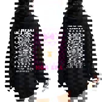 In My Feral Mom Era Raccoon Racoon Loves Women Oversized Hoodie Back Print | Mazezy