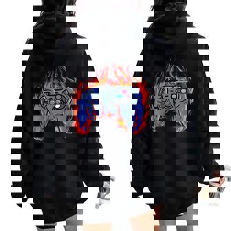 Feu Manette Jeuxidéos Console Geek Homme Cadeau Sweat à capuche oversize pour femme avec imprimé dans le dos - Cadeauxyz