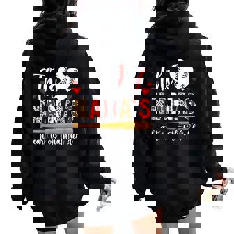 On That Field Baseball Nana Of A Baseball Player Nana Women Oversized Hoodie Back Print | Mazezy