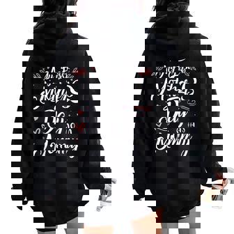 My First Mother's Day As A Mommy Mother's Day New Mom Women Oversized Hoodie Back Print - Regaloses