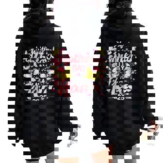 My First Mother's Day As A Nana 2025 Expecting New Baby Women Oversized Hoodie Back Print - Thegiftio