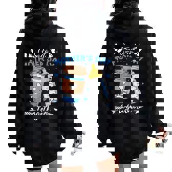 Our First Mother's Day Newborn Baby Mother Mom Matching Boy Women Oversized Hoodie Back Print | Mazezy