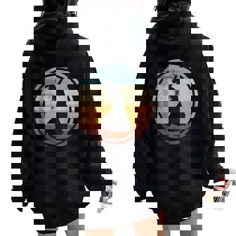 Flamenca Retrointage Danza Diseño Flamenco Women Oversized Hoodie Back Print - Regaloses