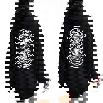 Focus On Setting Healthy Boundaries Women Oversized Hoodie Back Print - Monsterry