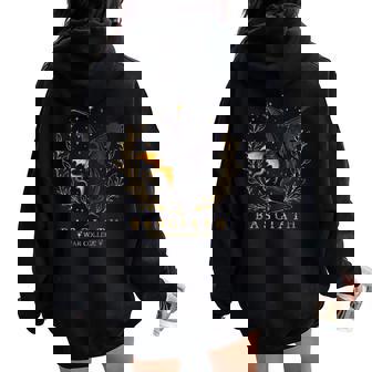 Fourth Wing Basgiath War College Bookish Gold Mens Women Oversized Hoodie Back Print | Mazezy
