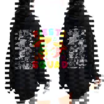 Cinco De Mayo Fiesta Squad Mexican Matching Women Women Oversized Hoodie Back Print | Mazezy