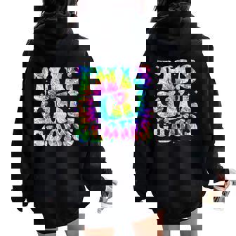 Girl Tie Dye This Girl Glows 80'S 90'S Women Oversized Hoodie Back Print - Seseable