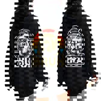 Graphic Meme Capybara Bruh For Boys Girls Women Women Oversized Hoodie Back Print | Mazezy