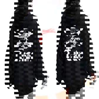 Pi-Rate Math Teacher Happy Pi Day Lover Women Oversized Hoodie Back Print | Mazezy