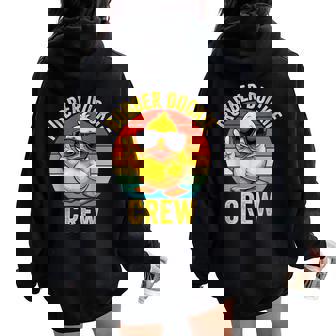 Rubber Duckie Crew Cruise Rubber Duck Women Oversized Hoodie Back Print - Seseable