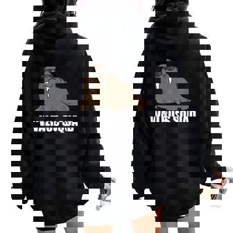 Walrus Team Walrus Plantilla Women Oversized Hoodie Back Print - Regaloses