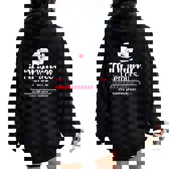 Future Infirmière Fille Étudiante Infirmière En Cours Sweat à capuche oversize pour femme avec imprimé dans le dos - Cadeauxyz