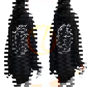 Game Day Baseball Life Galaxy Softball Life Mom 2023 Sport Women Oversized Hoodie Back Print - Thegiftio UK