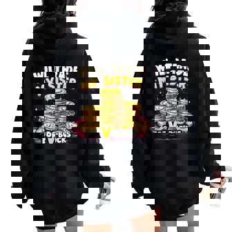 Gamer Trade Will My Sister For V-Bucks Humor Costume Women Oversized Hoodie Back Print | Seseable UK