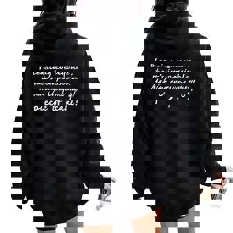 THE GIFT Men Saying Pleasing Everyone Top Teens Women Oversized Hoodie Back Print - Monsterry