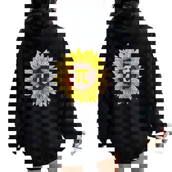 Girasol Matemáticas Nerd Pi Symbol T Pi Day Hombres Es Women Oversized Hoodie Back Print - Regaloses
