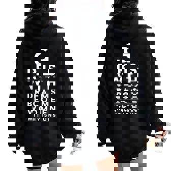 Girls With Dreams Girl Power Women Empowerment Equality Women Oversized Hoodie Back Print - Monsterry