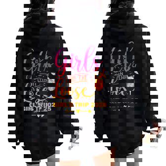 Girls On The Loose Tie Dye Girls Weekend Trip 2025 Women Oversized Hoodie Back Print - Thegiftio UK