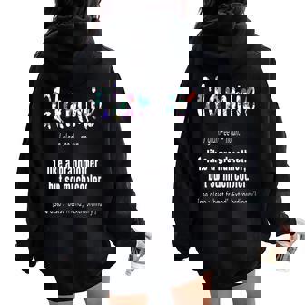 Glammie Like Grandmother But So Much Cooler Cute Women Oversized Hoodie Back Print | Seseable UK