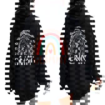 Glammy Rainbow Grandma Grandmother Glammy Women Oversized Hoodie Back Print | Seseable UK