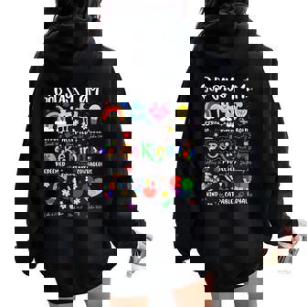 God Says I Am Autism Awareness Christian Bible Verse Women Oversized Hoodie Back Print | Seseable UK