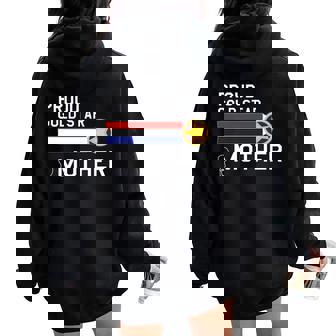 Gold Star Mother Proud Military Family Women Oversized Hoodie Back Print - Seseable