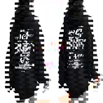 Grandma Best Bubby Ever Flower Women Women Oversized Hoodie Back Print - Seseable