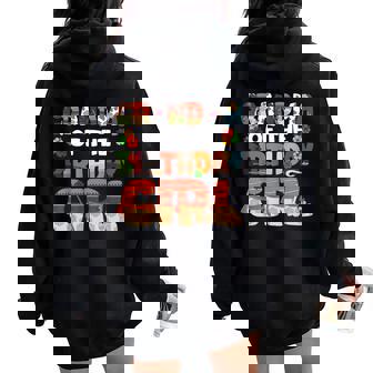 Grandma Birthday Girl Ocean Princess Family Party Decoration Women Oversized Hoodie Back Print - Thegiftio UK