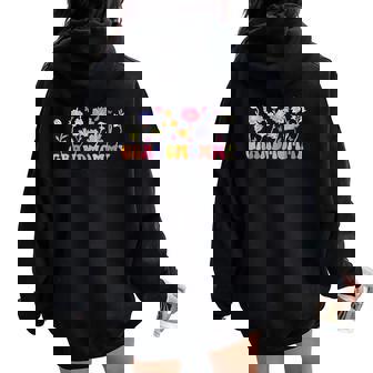 Grandmommy Life Grandma Proud Family Mother's Day Women Oversized Hoodie Back Print - Regaloses
