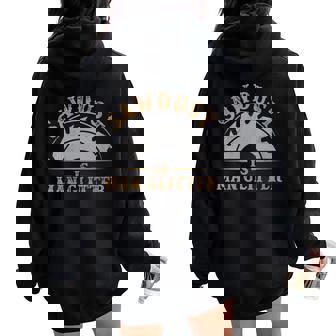 Graphique À Paillettes Amusant Pour Le Travail Du Bois Pour Homme Sweat à capuche oversize pour femme avec imprimé dans le dos - Cadeauxyz