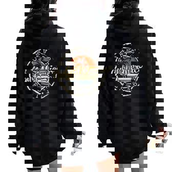 Gulf Of Mexico Forever Est 1672 Vintage Beach Women Women Oversized Hoodie Back Print | Seseable UK