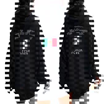 Gulf Of Mexico Forever Mexican Flag For Women Women Oversized Hoodie Back Print - Seseable