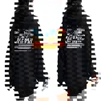 Gulf Of Mexico Forever Retro Vintage Beach Women Women Oversized Hoodie Back Print | Mazezy