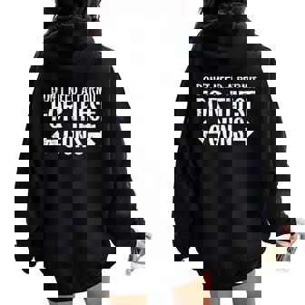 Gym Dont Need Permit For These Guns Workout Women Women Oversized Hoodie Back Print - Seseable