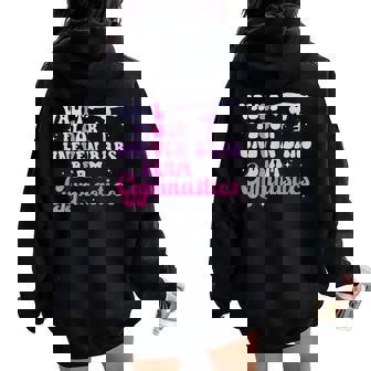 Gymnast Vault Floor Uneven Bars Beam Love Gymnastics Girls Women Oversized Hoodie Back Print - Monsterry