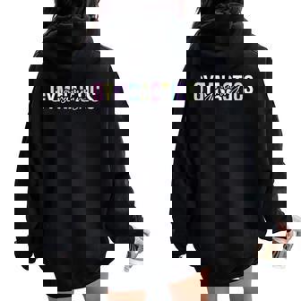 Gymnastics Grammy Proud Grammy Of A Gymnast Grammy Grandma Women Oversized Hoodie Back Print | Mazezy