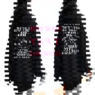 Gymnastics Gymnast For Girls Women Cool Cartwheel Women Oversized Hoodie Back Print - Monsterry