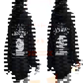 H Is For Halloween Shirt The Boogeyman Scary Pumpkin Family Women Oversized Hoodie Back Print - Monsterry