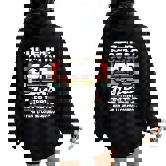 Me Ha Costado 80 Años Cumpleaños Abuela Abuelo Women Oversized Hoodie Back Print - Regaloses